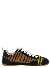 Fendi Brown Calfskin Athletic Sneakers
