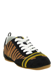 Fendi Brown Calfskin Athletic Sneakers