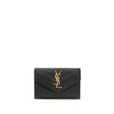 Saint Laurent Black Lamb Ovis Aries Wallet