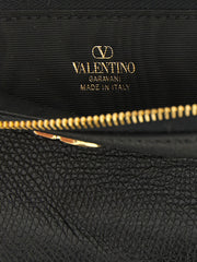 Valentino Garavani Black Lamb Leather Cardholder