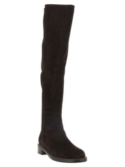 Stuart Weitzman Brown Lamb Leather Over The Knee