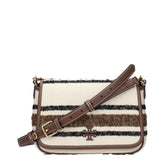 Tory Burch Beige Fabric Crossbody Bag
