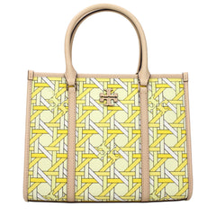 Tory Burch Yellow Fabric Handbag