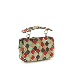 Valentino Garavani Multicolor Suede Leather Shoulder Bag