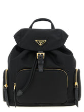 Prada Black Recycled Polyamide Backpack