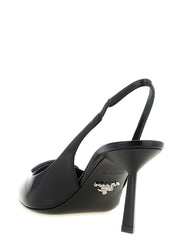Prada Black Calfskin High Heel Pumps