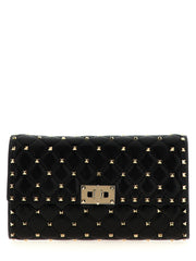 Valentino Garavani Black Lamb Leather Shoulder Bag