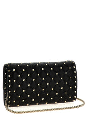 Valentino Garavani Black Lamb Leather Shoulder Bag