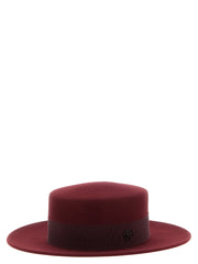 Maison Michel Bordeaux Wool Hat