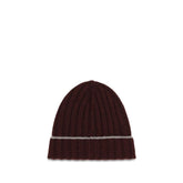Brunello Cucinelli Bordeaux Cashmere Beanie