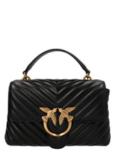 PINKO Black Lambskin Handbag