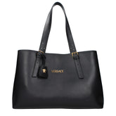 Versace Black Leather Shoulder Bag