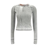 Diesel Gray Cotton Shirt