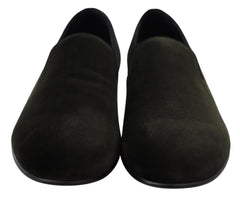 Mocassins Dolce & Gabbana en velours vert pour homme
