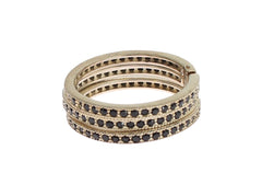 Nialaya Damenring aus schwarzem Zirkonia und 925er Sterlingsilber