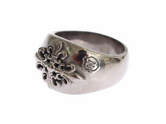 Bague Nialaya en argent sterling 925 authentique avec blason