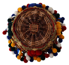 Sac cabas Agnese Basket en coton multicolore orné de détails Dolce & Gabbana