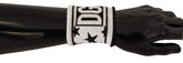 Bracelet Dolce & Gabbana en laine blanche et noire avec logo #DGMILLENNIALS