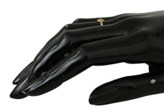 Nialaya Plume d'Or en Argent 925 avec Zirconium Transparent