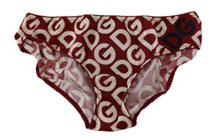 Dolce & Gabbana Slip Bottom Unterwäsche mit mehrfarbigem DG-Logo-Print