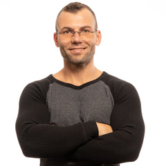 Lunettes en métal noir Yohji Yamamoto (montures)