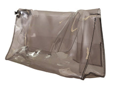 Pochette transparente PINKO noire en plastique transparent