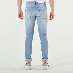 Don The Fuller Blue Cotton Herrenjeans