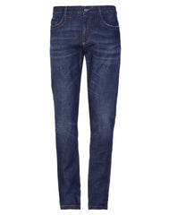 Jean Bikkembergs bleu foncé en coton pour homme