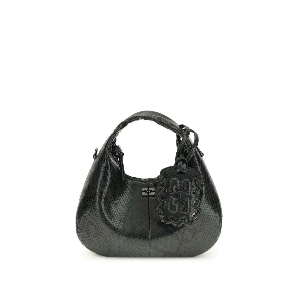 Ganni Black Recycled Polyester Shoulder Bag