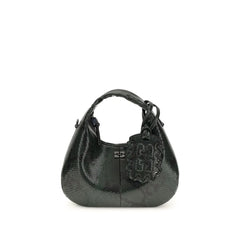 Ganni Black Recycled Polyester Shoulder Bag