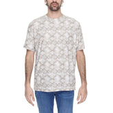 Antony Morato Beige Polyester T-Shirt - IT54 | XXL