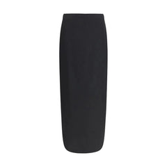 The Row Black Wool Long Skirt - 2