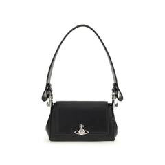 Vivienne Westwood Black Polyurethane Shoulder Bag