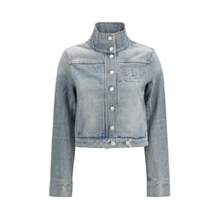 Courrèges Blue Cotton Denim Jacket - IT36 | XS