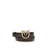 PINKO Brown Calf Leather Bos Taurus Regular Belt