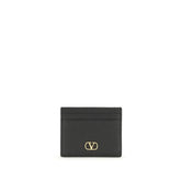 Valentino Garavani Black Calf Leather Bos Taurus Wallet