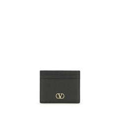 Valentino Garavani Black Calf Leather Bos Taurus Wallet
