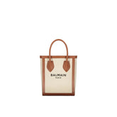 Balmain Brown Cotton Tote Bag