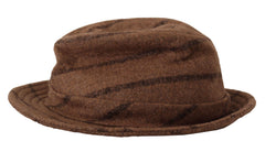 Chapeau Fedora marron à rayures Dolce & Gabbana