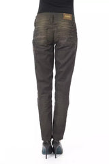 BYBLOS Schwarze Baumwolljeans für Damen, reguläre Passform