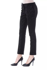 Pantalon BYBLOS en marabout noir pour femme