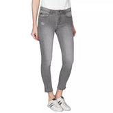 Oui, jeans en coton gris Zee pour femmes