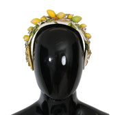 Dolce & Gabbana Yellow Lemons Sicily Crystal Diadem Tiara Haarband
