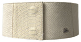 Ceinture GF Ferre en coton ciré blanc cassé, large et tendance