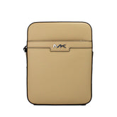 Sac bandoulière Michael Kors Cooper moyen en cuir grainé camel