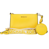 Sac bandoulière végan Michael Kors Jet Set Daffodil avec accessoire pour appareils électroniques