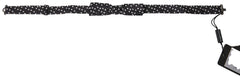 Nœud papillon Dolce & Gabbana en soie noire à pois, ajustable, pour homme