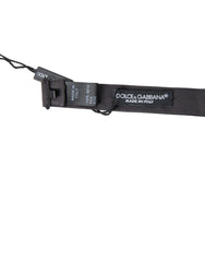 Nœud papillon Dolce & Gabbana en soie gris foncé, ajustable, pour homme