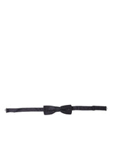 Nœud papillon Dolce & Gabbana bleu à pois en soie, ajustable, pour homme