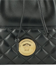 Sac bandoulière Versace élégant en cuir noir Medusa